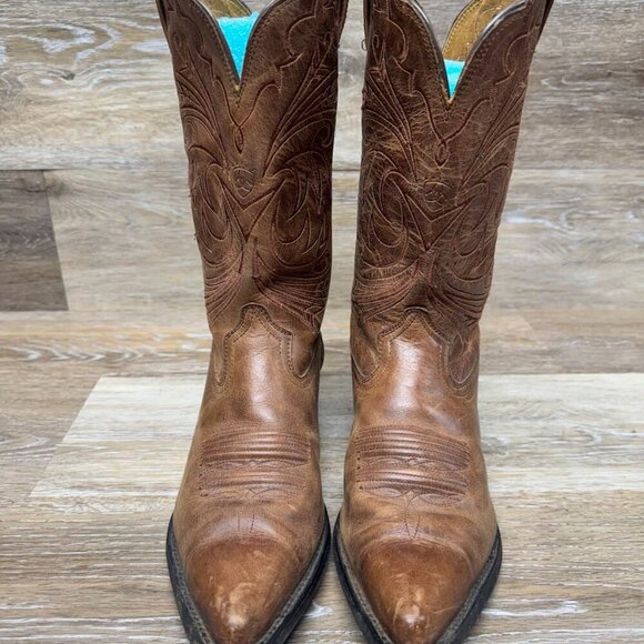 Ariat Heritage Brown Leather Western Boots Women's Size 7 - Picture 2 of 7